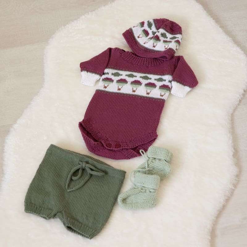 Strikk The Look: Luftballong-sett burgunder