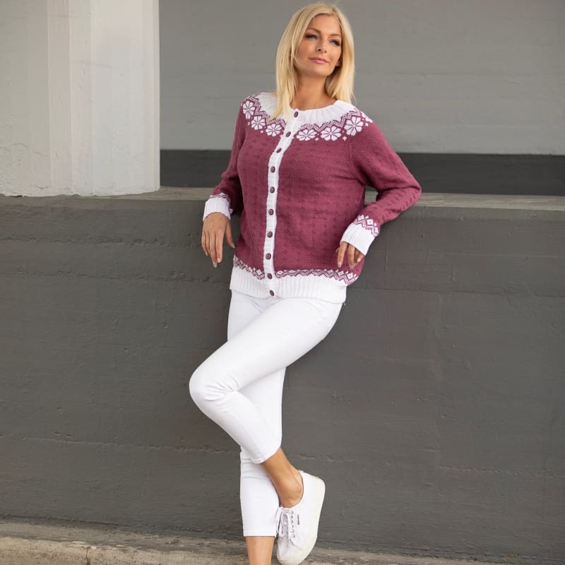 Strikk The Look: Lydia-jakke burgunder