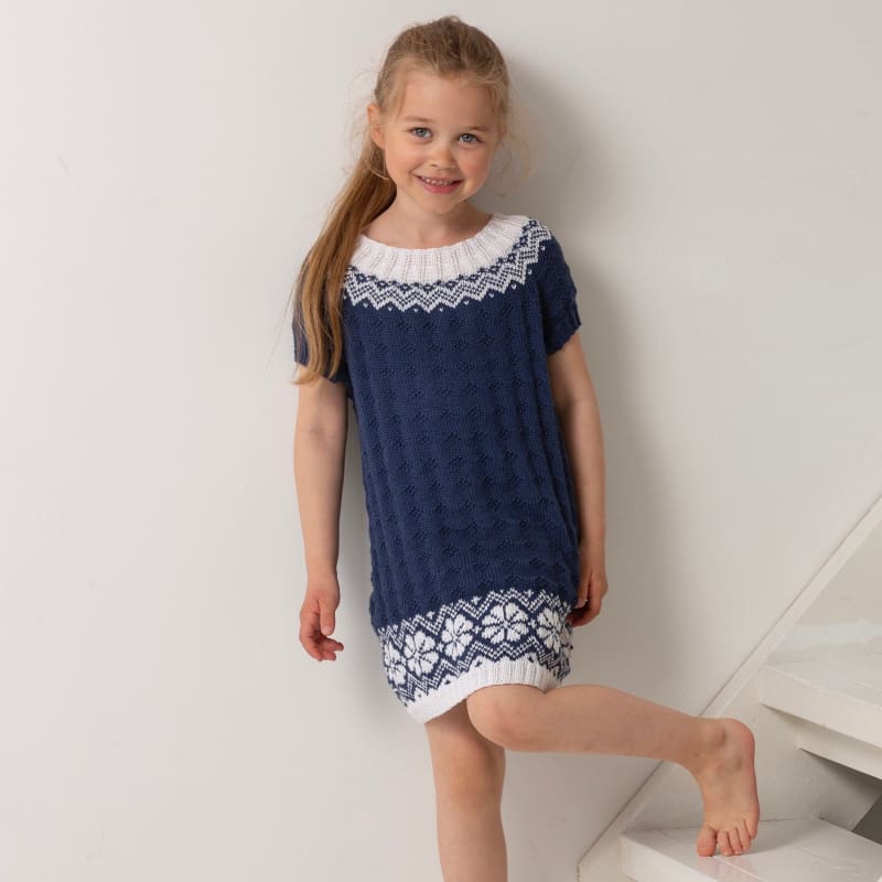 Strikk The Look: Lydia-tunika mørk blå