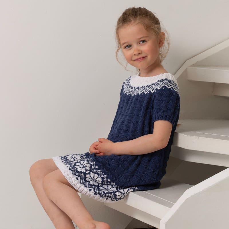 Strikk The Look: Lydia-tunika mørk blå