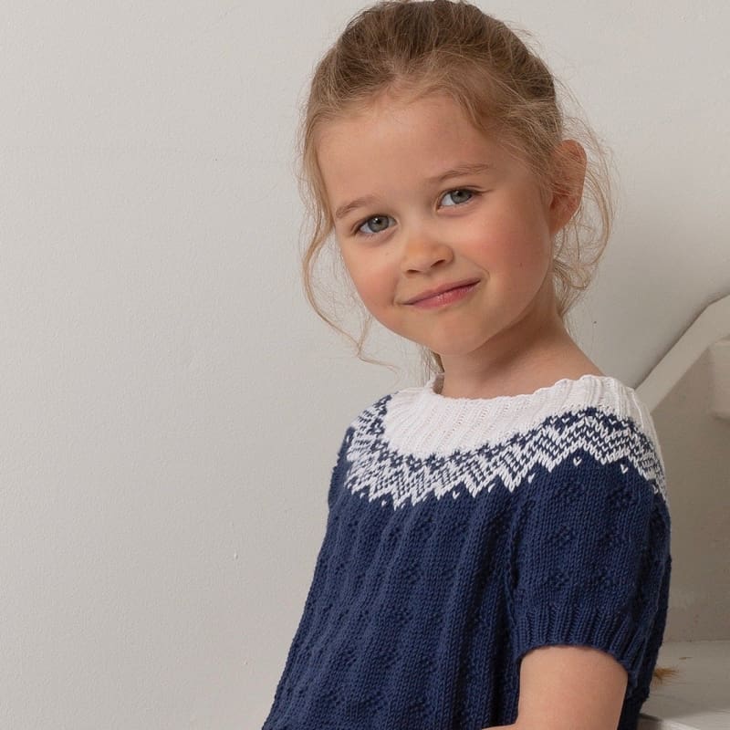 Strikk The Look: Lydia-tunika mørk blå