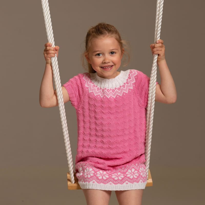 Strikk The Look: Lydia-tunika rosa