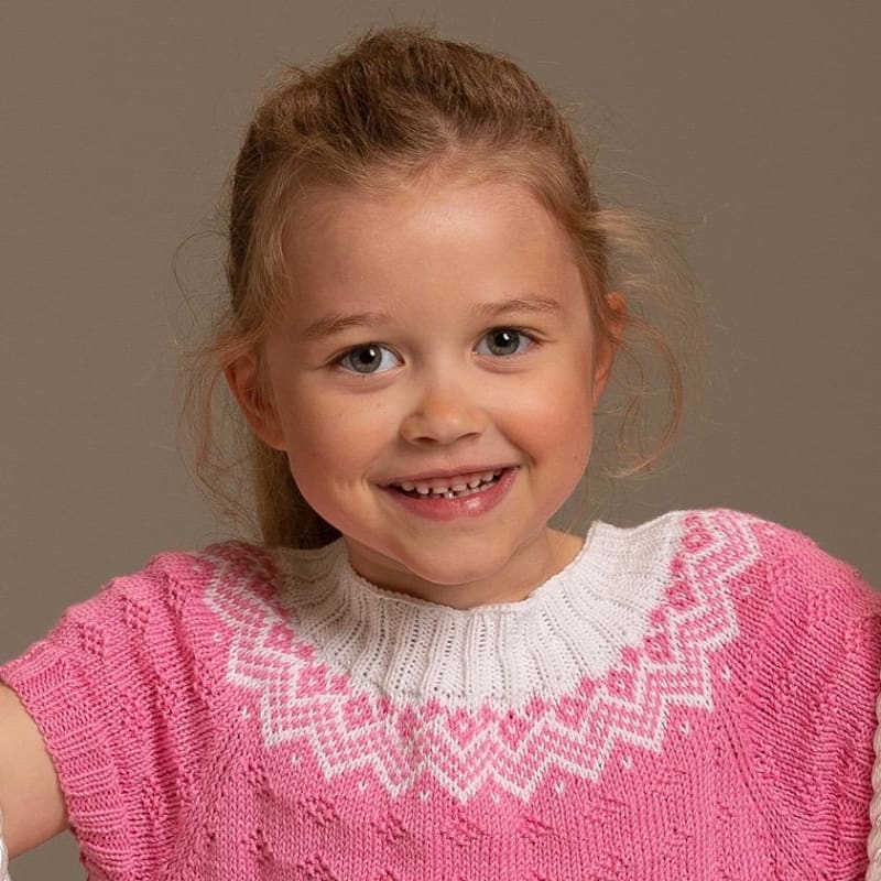 Strikk The Look: Lydia-tunika rosa