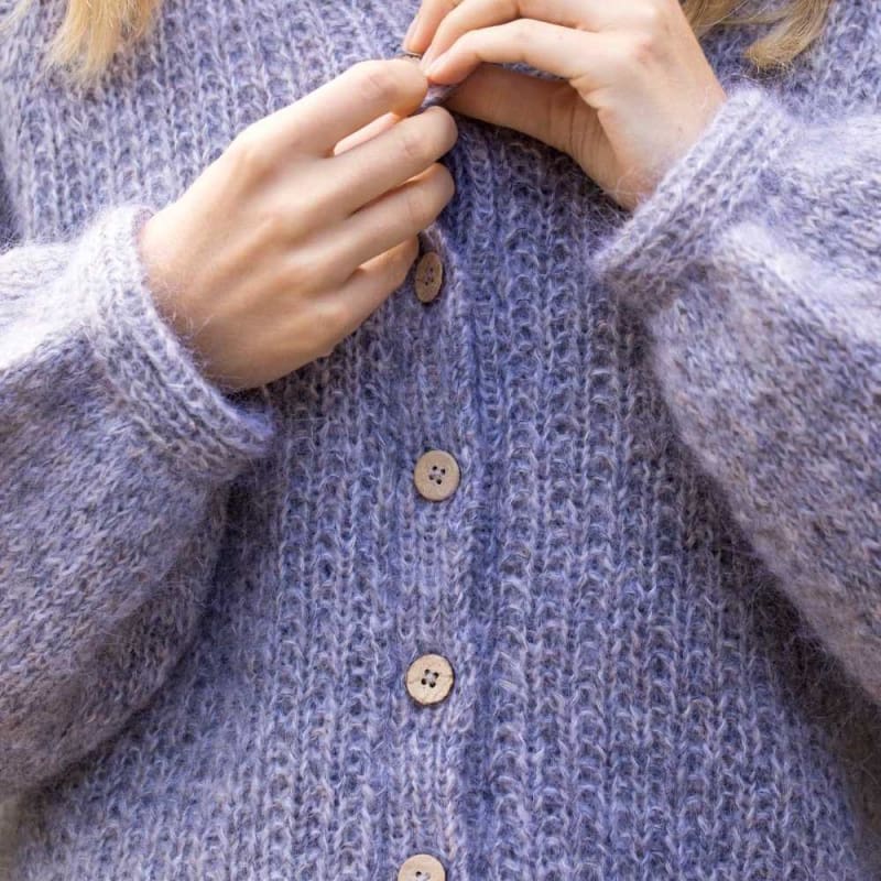 Strikk The Look: Malin-jakke grå