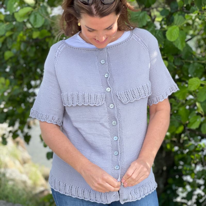 Strikk The Look: Martine-jakke grå