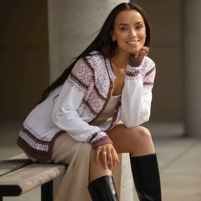 Strikk The Look: Maud-jakke hvit