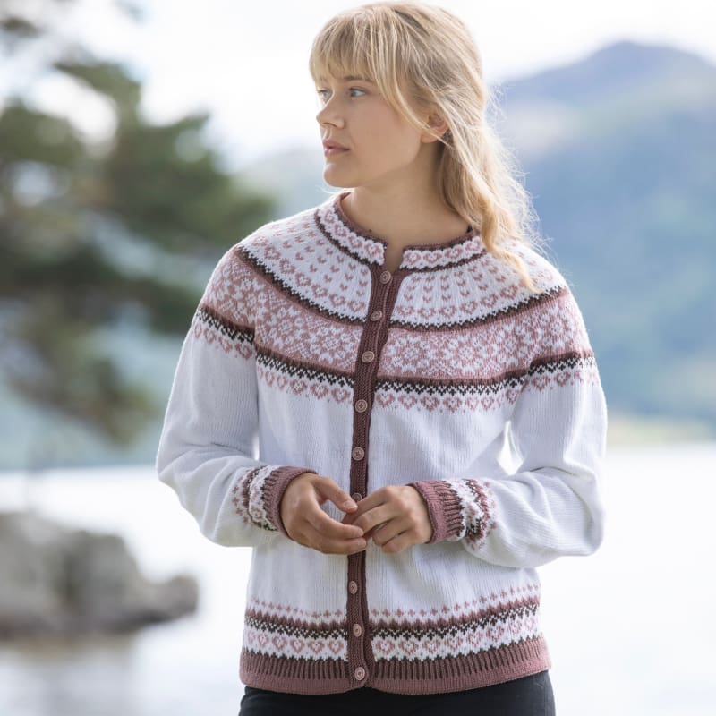 Strikk The Look: Maud-kofte bambino hvit