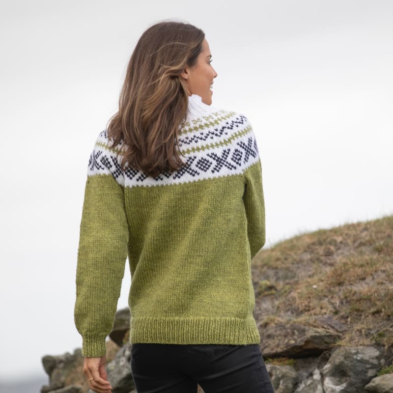 Strikk The Look: Miranda-genser grønn