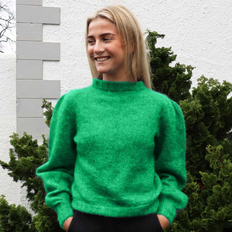 Strikk the Look: Misty-jumper grønn lang erm
