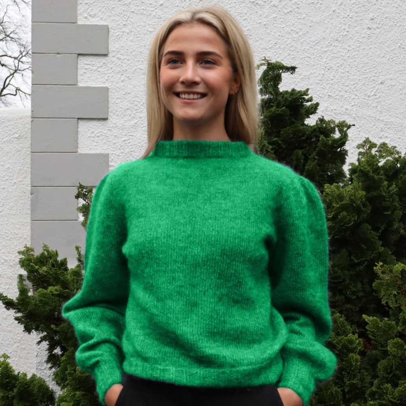 Strikk the Look: Misty-jumper grønn lang erm