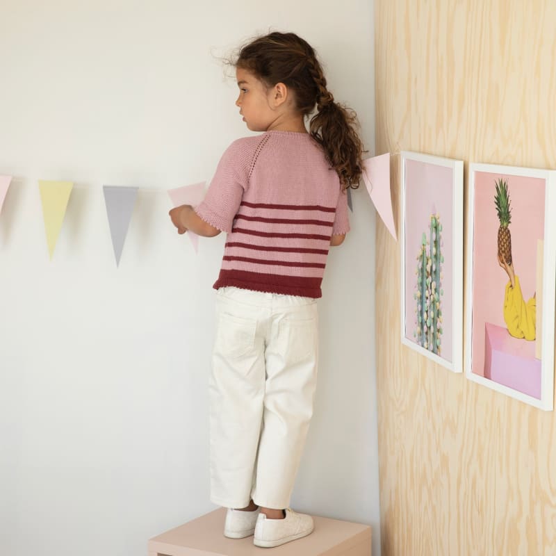 Strikk The Look: Moodi- t-skjorte rosa