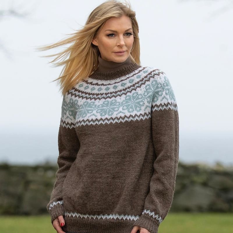 Strikk The Look: Myte-genser brun