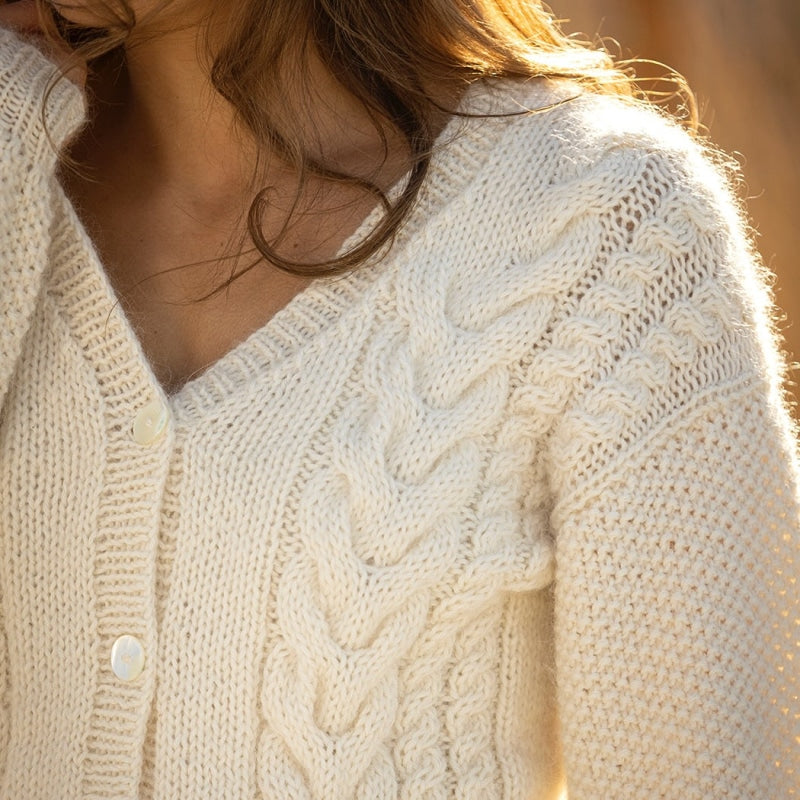 Strikk The Look: Neah-jakke natur