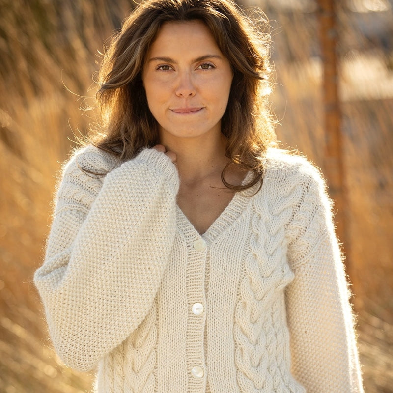 Strikk The Look: Neah-jakke natur