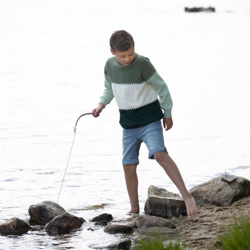 Strikk The Look: Nico-genser grønn