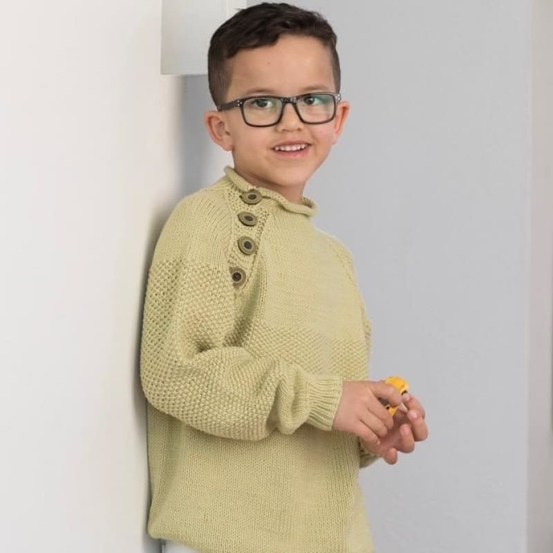 Strikk The Look : Nikolai-genser lime