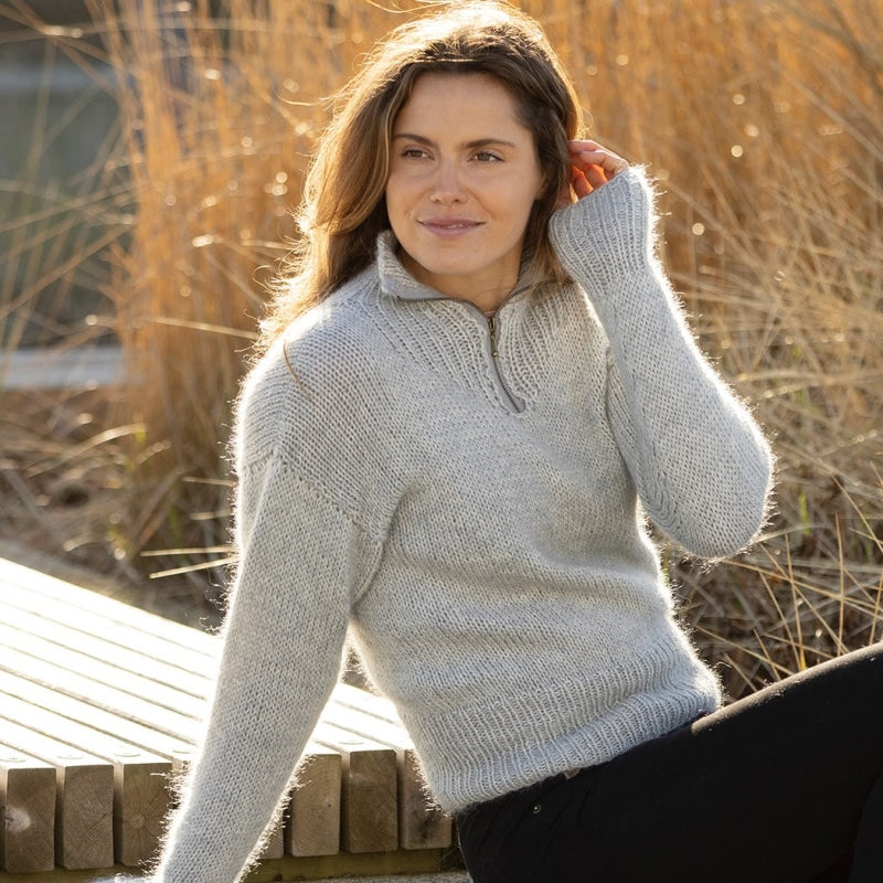 Strikk The Look: Nor-genser grå