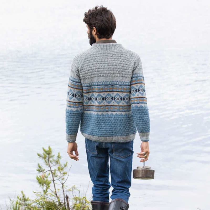 Strikk The Look: Norønna-genser grå/denim