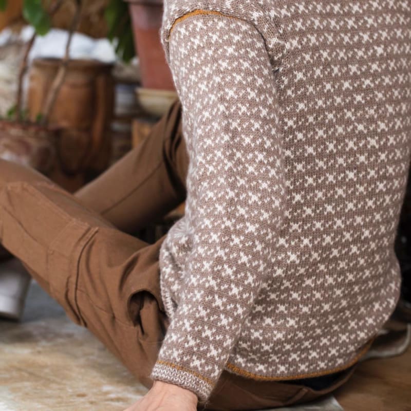 Strikk The Look: Norve-genser lys brun