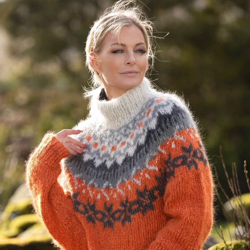 Strikk The Look: Nova-genser orange