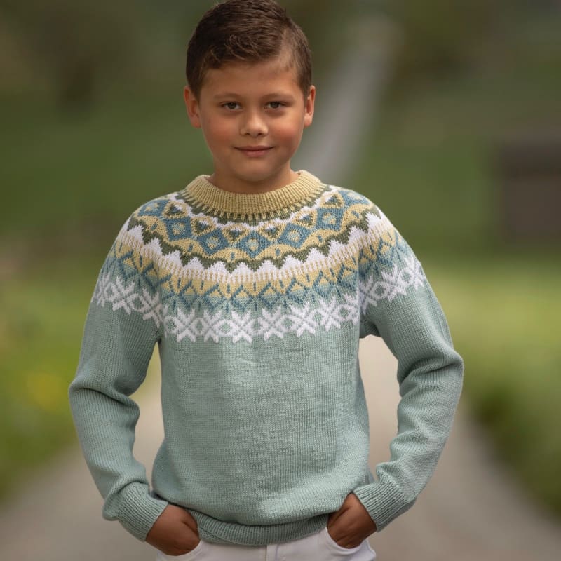 Strikk The Look: Nova-genser petrol barn