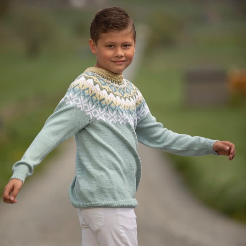 Strikk The Look: Nova-genser petrol barn