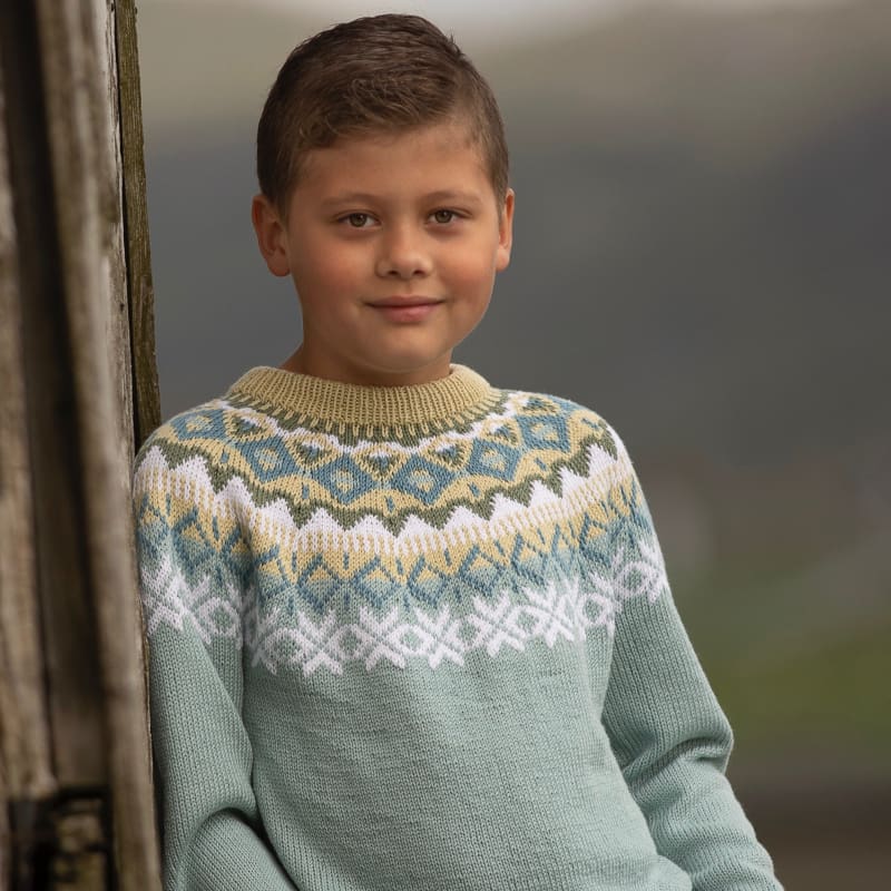 Strikk The Look: Nova-genser petrol barn