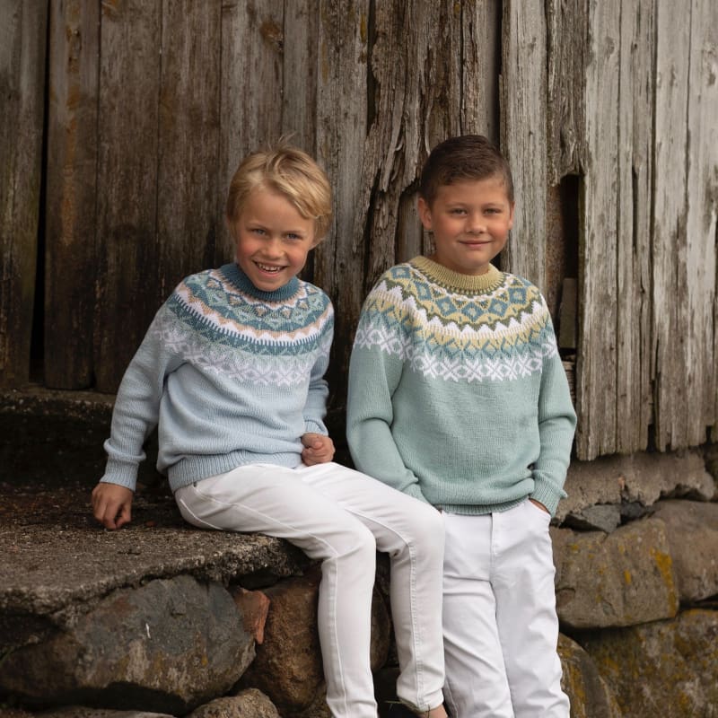 Strikk The Look: Nova-genser petrol barn