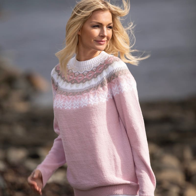 Strikk The Look: Nova-genser rosa