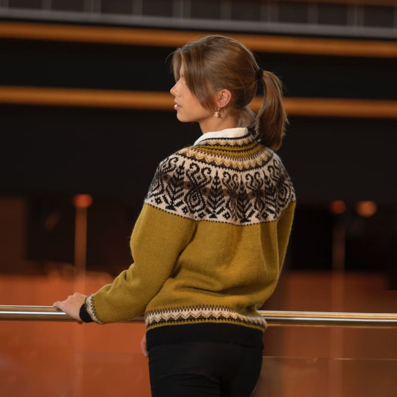 Strikk The Look: Ophelia-kofte grønn