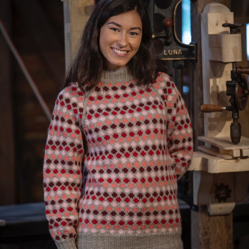 Strikk The Look: Oppfinner-genseren beige