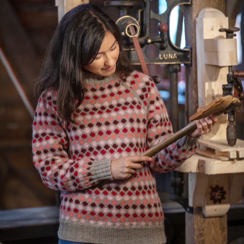Strikk The Look: Oppfinner-genseren beige