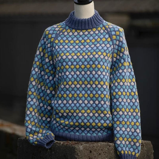 Strikk The Look: Oppfinner-genseren merino blå
