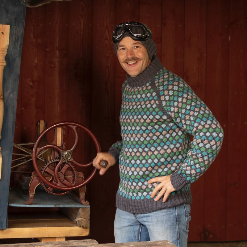 Strikk The Look: Oppfinner-genseren stålgrå