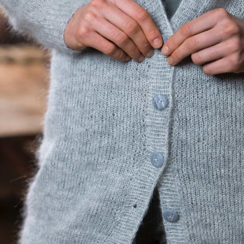 Strikk The Look: Orania-jakke grå