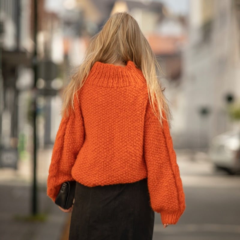Strikk The Look: Ori- genser orange