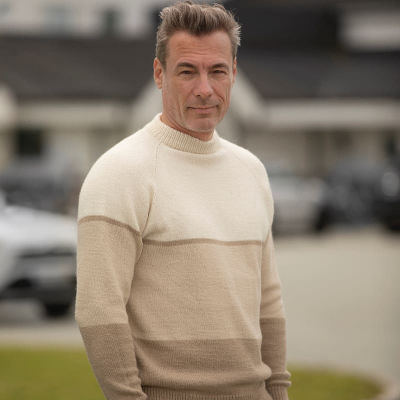 Strikk The Look: Oss-genser beige