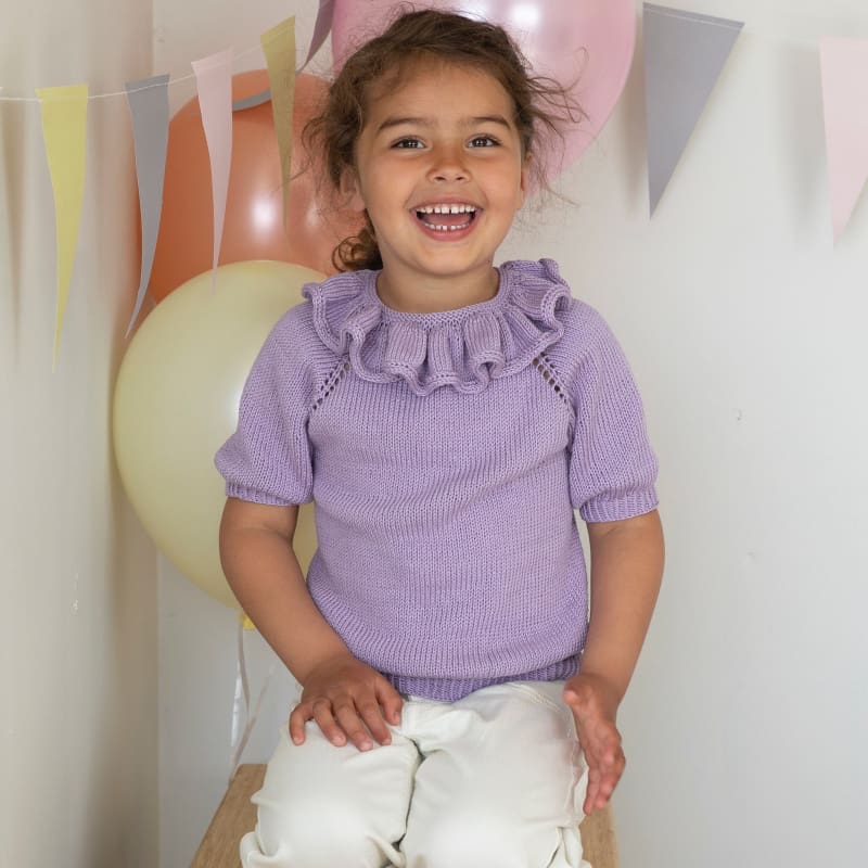 Strikk The Look: Otelie-t-skjorte lilla