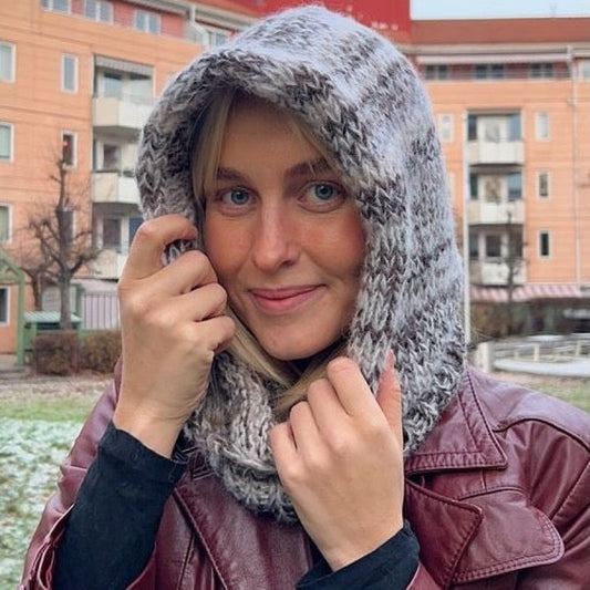 Strikk The Look: Øyunn balaklava brun