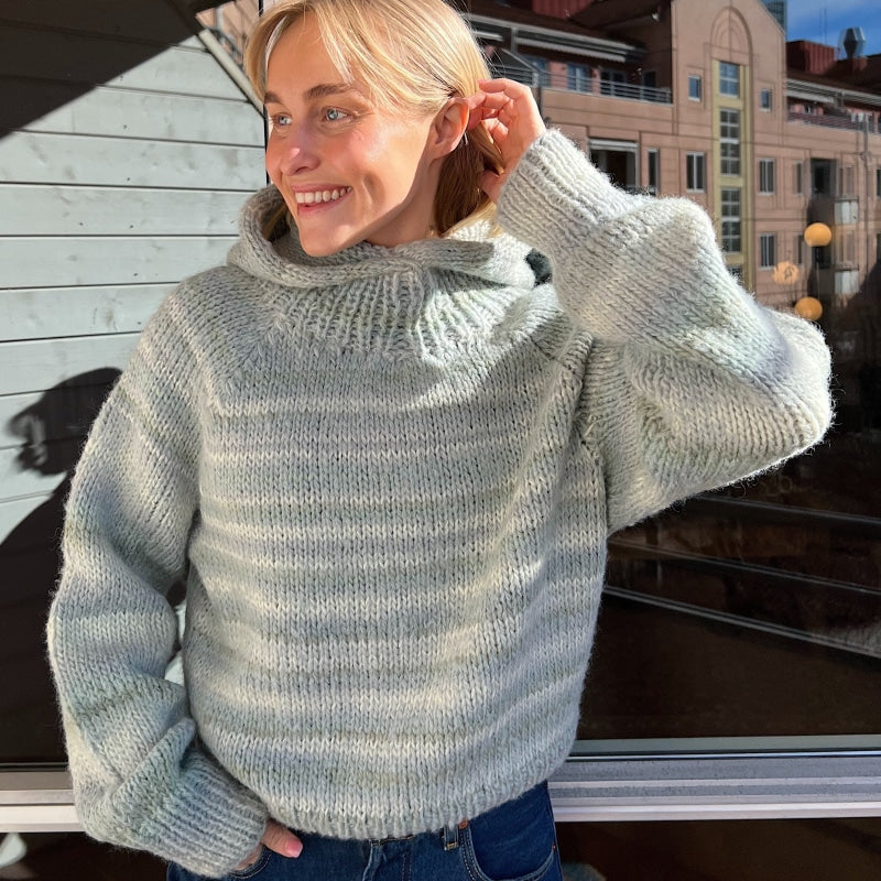 Strikk The Look: Øyunn-balaklava- genser mintgrønn