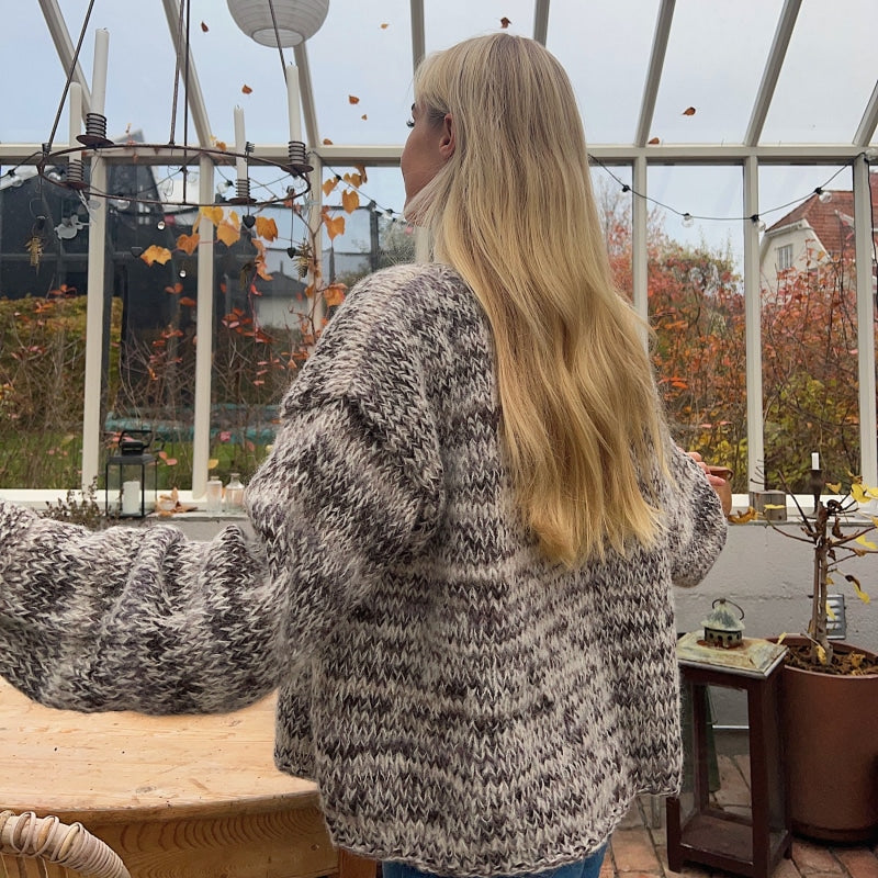 Strikk The Look: Øyunn jakke brun/natur