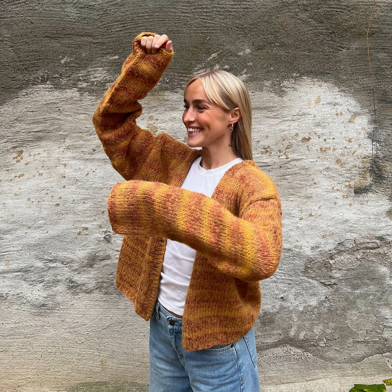 Strikk The Look: Øyunn jakke gulmelert