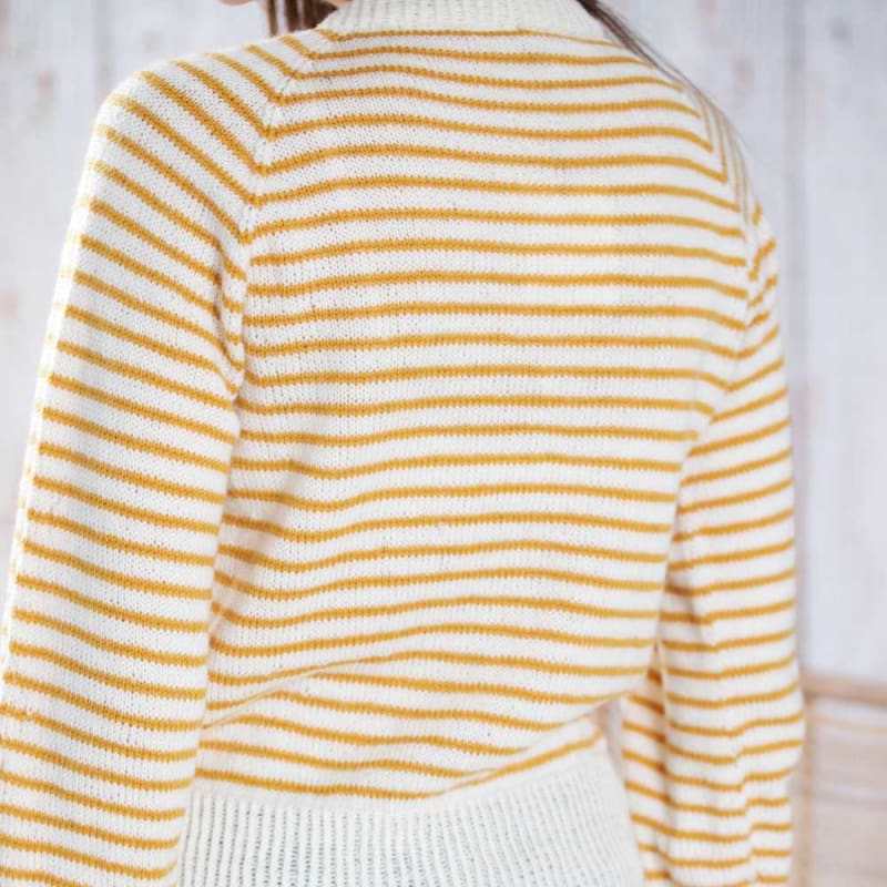 Strikk The Look: Pernille-genser natur/gul