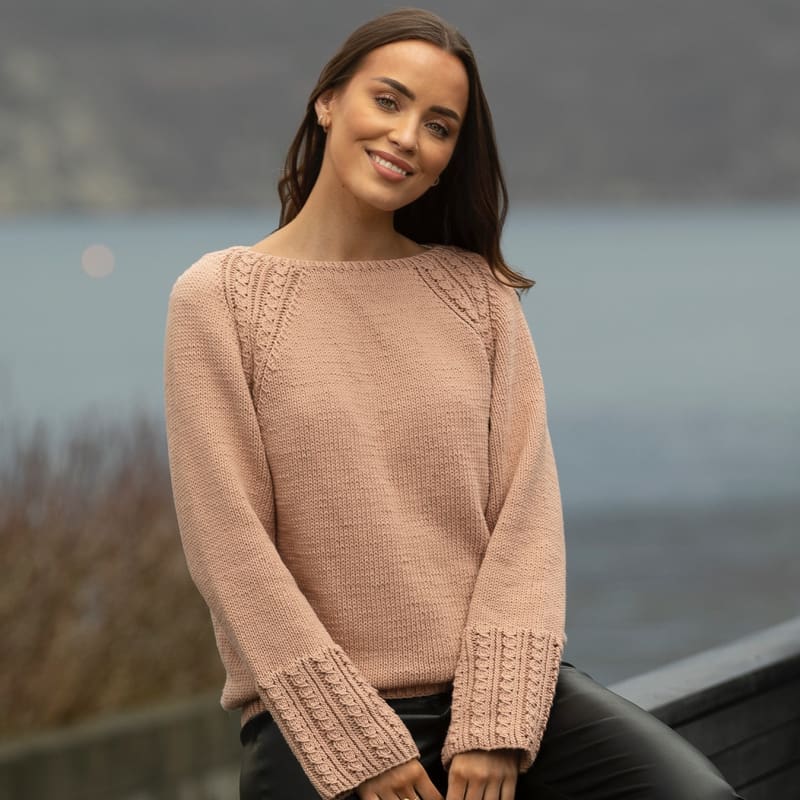 Strikk The Look: Persille-genser lys nougat