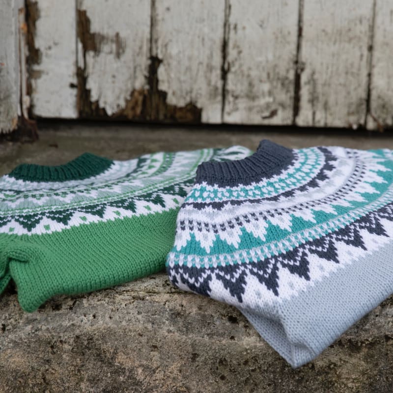 Strikk The Look: Pibbar-genser barn grønn