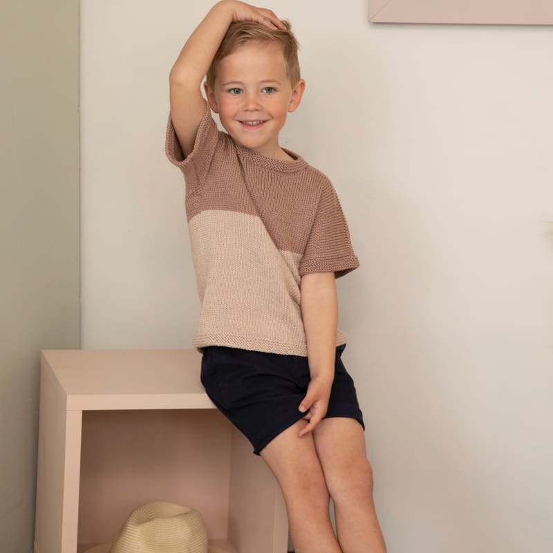 Strikk The Look: Pin up t-skjorte valnøtt