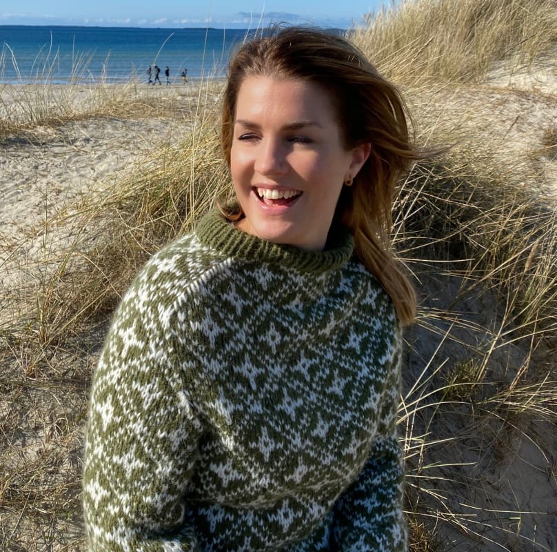 Strikk The Look: Plinga-genser grønn