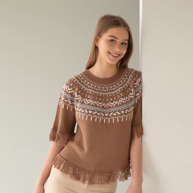 Strikk The Look: Pocahontas-t-skjorte brun