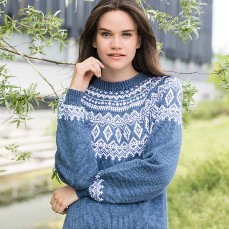 Strikk The Look: Polar-genser denim