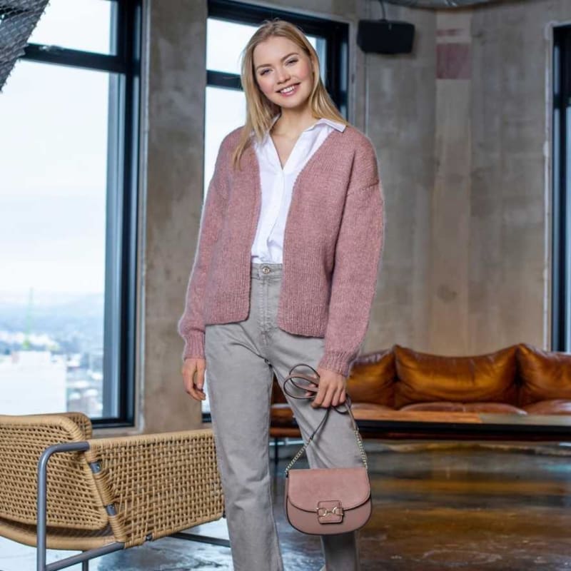 Strikk The Look: Dugg-jakke rose